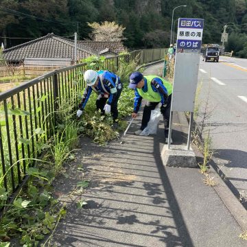 国道10号、清掃活動に参加